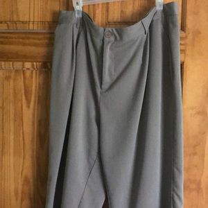 Beige/Gray/Brown work pants with belt loops